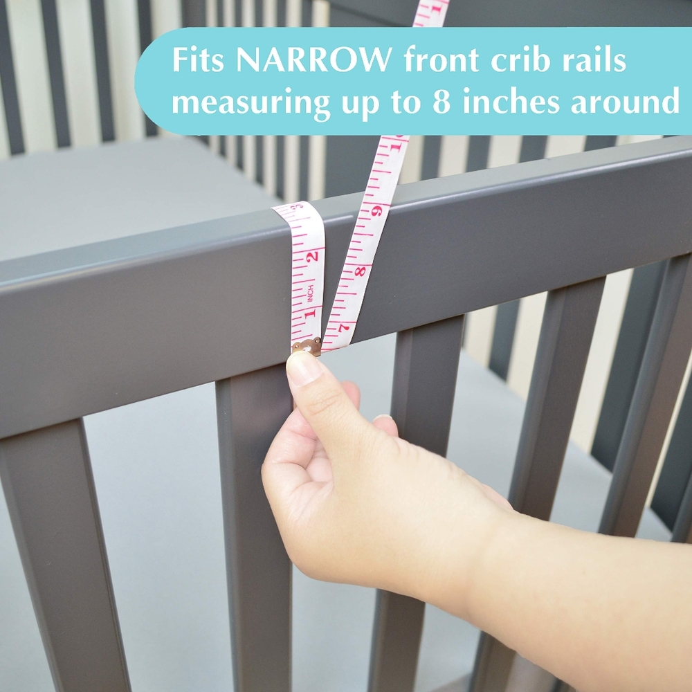 TL Care Rail cover for narrow crib rails is the perfect solution for protecting